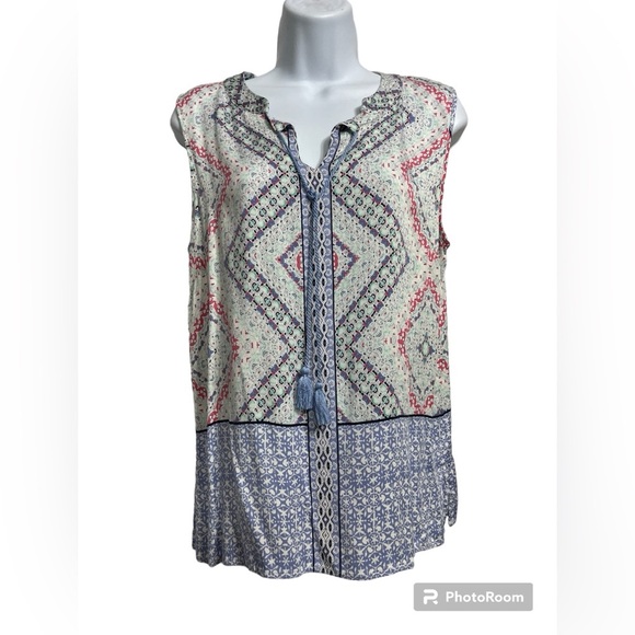 Tribal Tops - Tribal sleeveless blouse